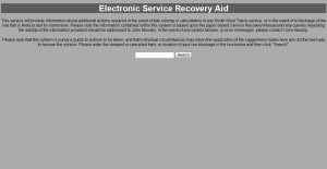 Electronic Service Recovery Manual